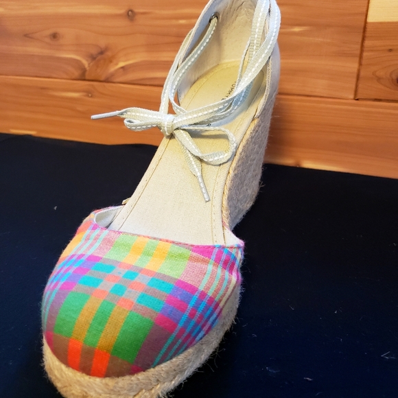 Tommy Hilfiger multicolored espadrille wedge - Picture 2 of 7